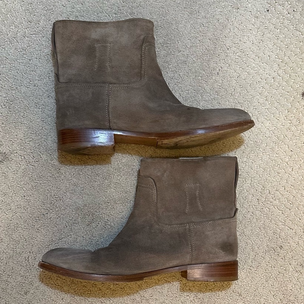 Rag and Bone Holly ankle boot stone suede size 9.5